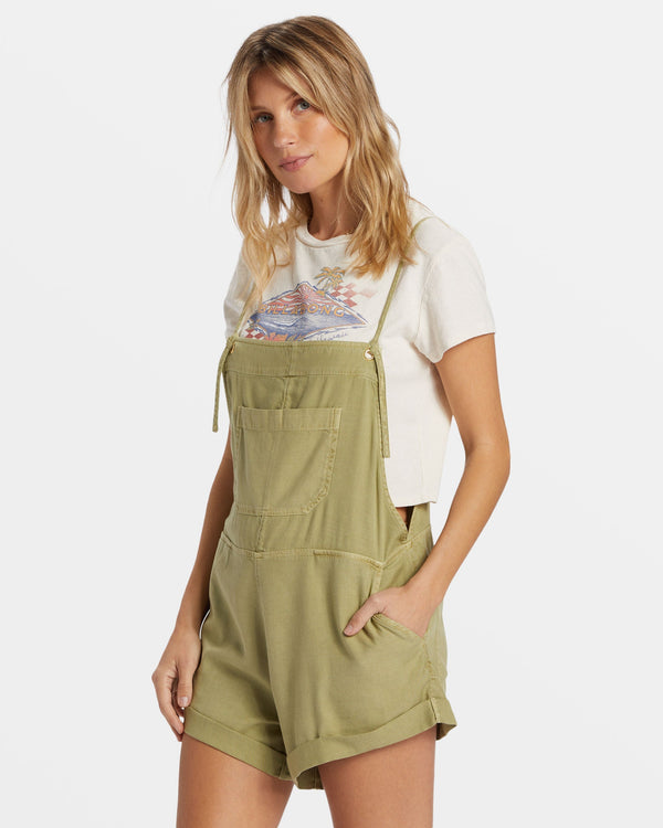 Billabong Wild Pursuit Romper - Avocado