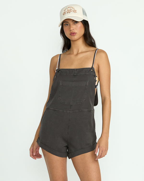 Billabong Wild Pursuit Romper - Off Black