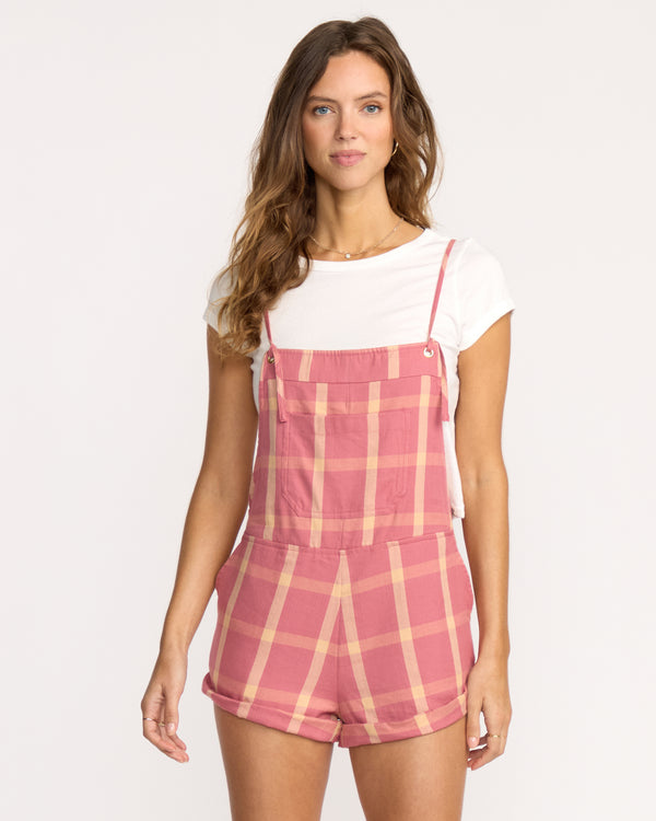 Billabong Wild Pursuit Romper - Plaid