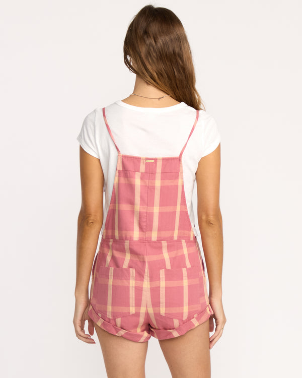 Billabong Wild Pursuit Romper - Plaid