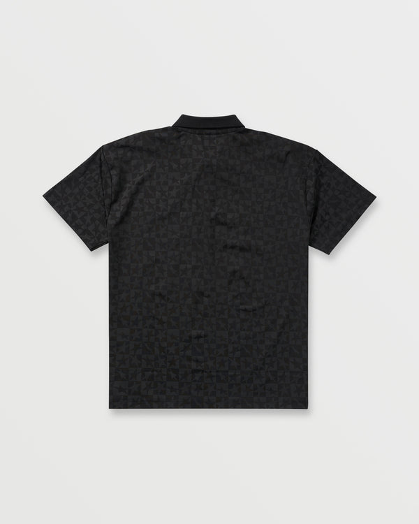 Billabong Billabong X Mami Wata Black Star Surf Club Short Sleeve Polo Shirt - Black