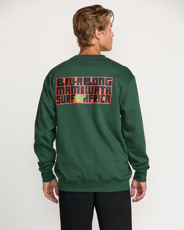 Billabong Billabong X Mami Wata Surf Africa Crew Sweatshirt - Forest