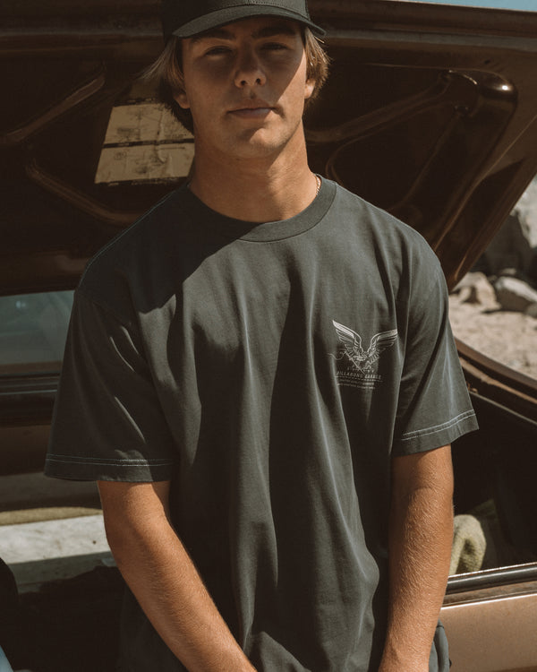 billabong Bird Of Prey Garage OG Short Sleeve T-Shirt - Washed Black