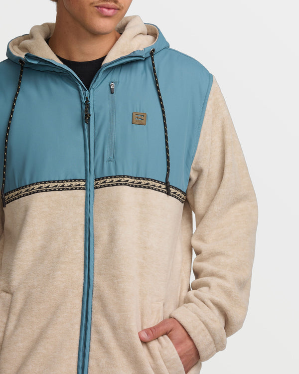 Billabong Boundary Lite Zip Sweatshirt - Bleached Sand