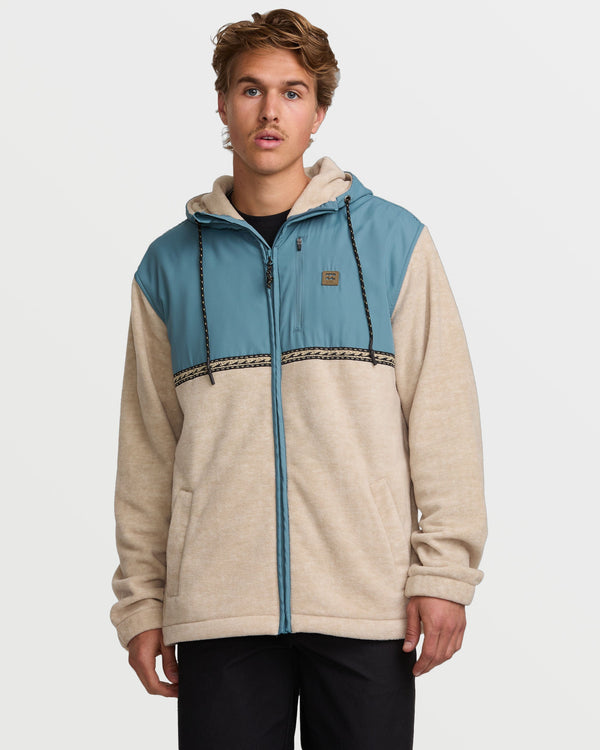 billabong Boundary Lite Zip Sweatshirt - Bleached Sand
