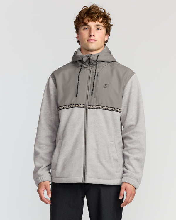 billabong Boundary Lite Zip Sweatshirt - Gray Heather