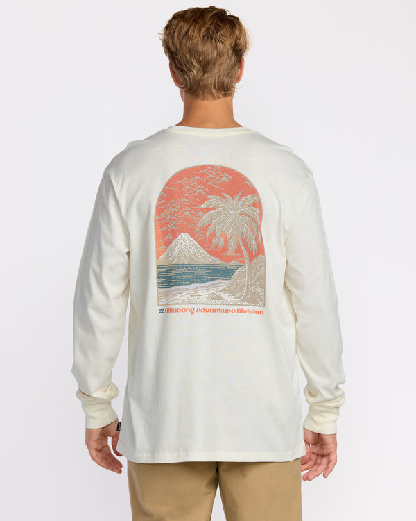 Billabong Coastal Range A/Div Long Sleeve T-Shirt - Off White