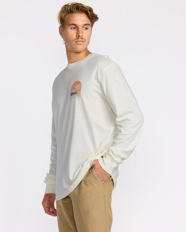 Billabong Coastal Range A/Div Long Sleeve T-Shirt - Off White