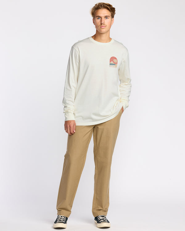 Billabong Coastal Range A/Div Long Sleeve T-Shirt - Off White