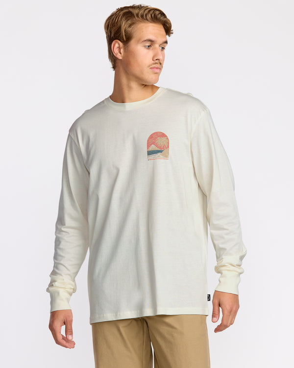 billabong Coastal Range A/Div Long Sleeve T-Shirt - Off White