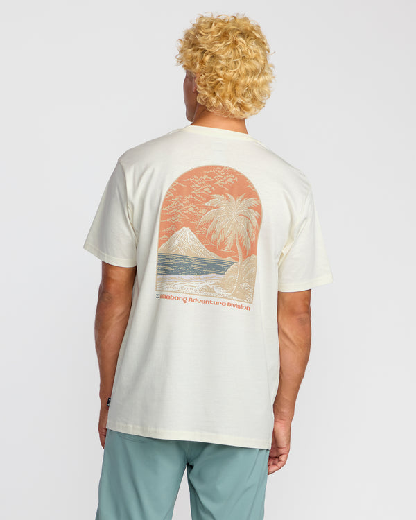 Billabong Coastal Range A/Div Short Sleeve T-Shirt - Off White