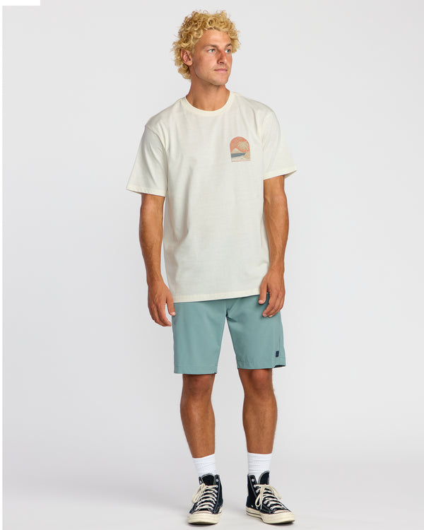 Billabong Coastal Range A/Div Short Sleeve T-Shirt - Off White
