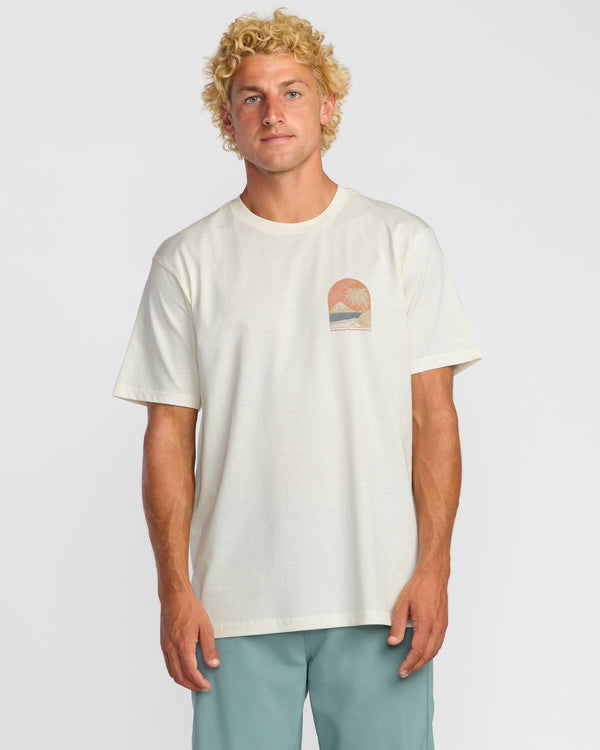 billabong Coastal Range A/Div Short Sleeve T-Shirt - Off White