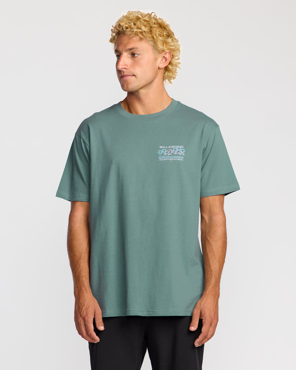 billabong Coastal Range A/Div Short Sleeve T-Shirt - Sea Blue