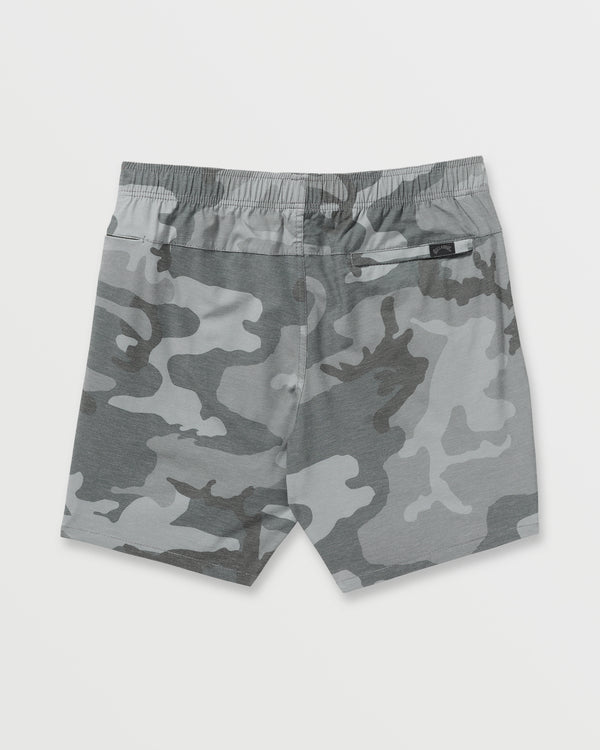 Billabong Crossfire Elastic Submersible 18" Hybrid Shorts - Black Camo