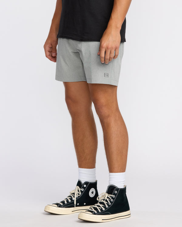 Billabong Crossfire Submersible 17" Hybrid Shorts - Green Ash