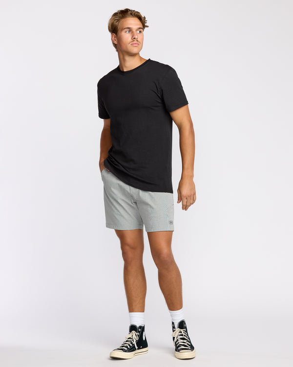 Billabong Crossfire Submersible 17" Hybrid Shorts - Green Ash