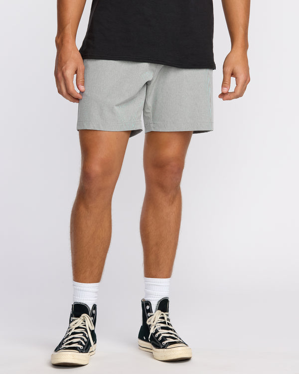 billabong Crossfire Submersible 17" Hybrid Shorts - Green Ash