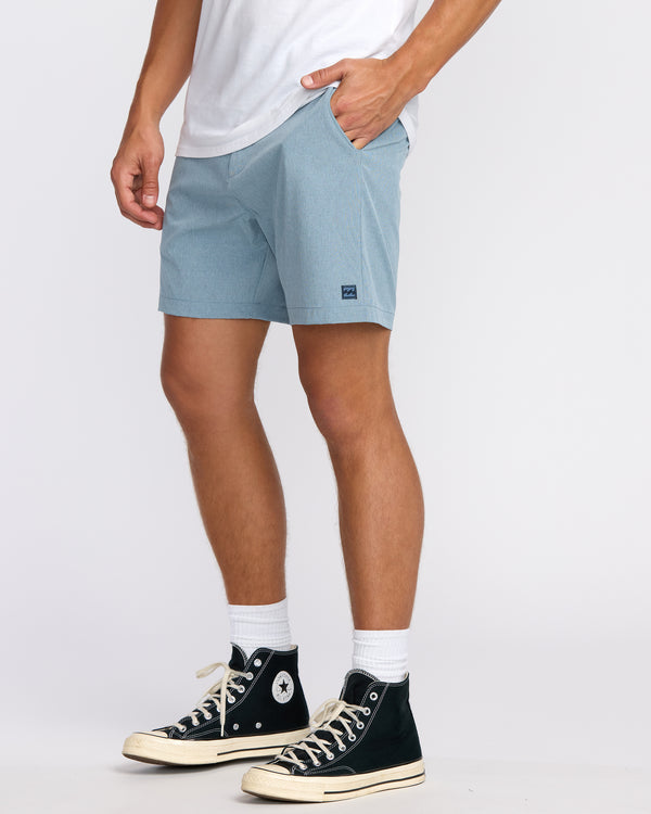 Billabong Crossfire Submersible 17" Hybrid Shorts - Slate Blue