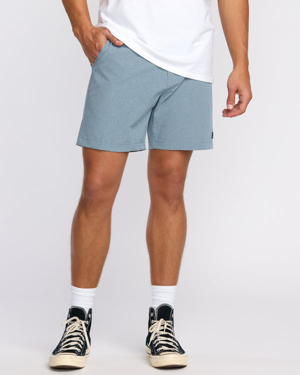 billabong Crossfire Submersible 17" Hybrid Shorts - Slate Blue