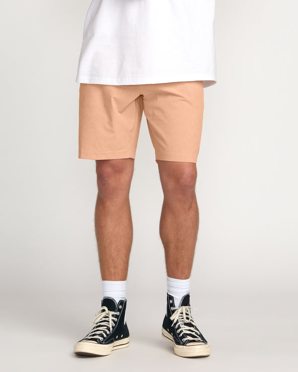 billabong Crossfire Submersible 19" Hybrid Shorts - Coral Haze