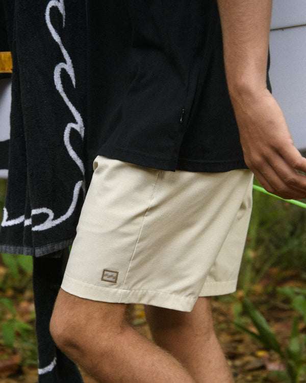 billabong Crossfire Submersible 21" Hybrid Shorts - Bleached Sand