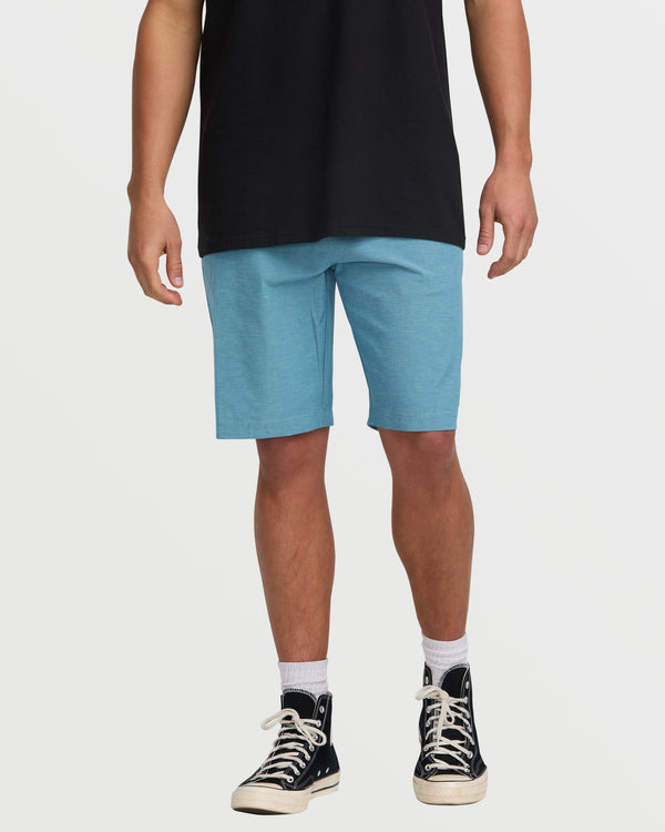 billabong Crossfire Submersible 21" Hybrid Shorts - Glacier Blue