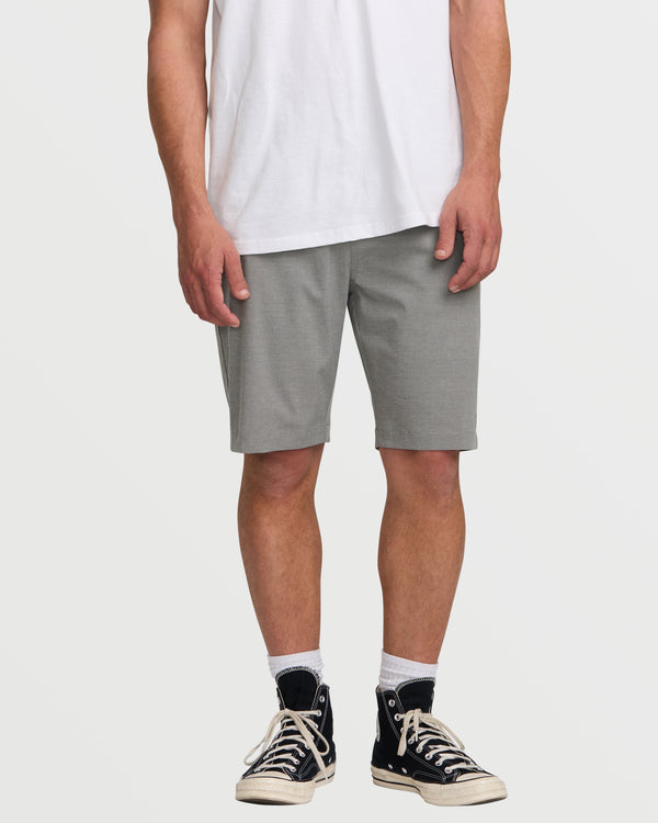 billabong Crossfire Submersible 21" Hybrid Shorts - Gray