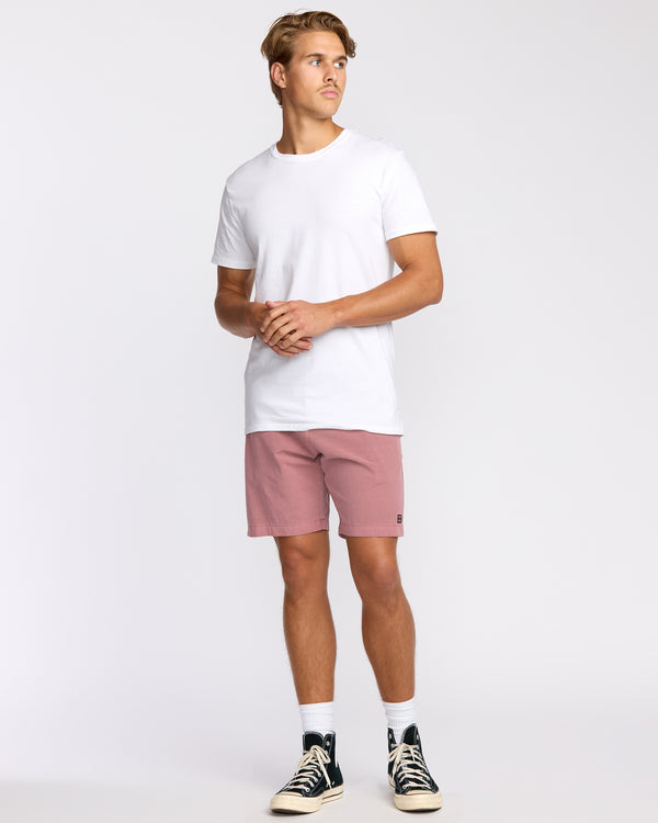 Billabong Crossfire Wave Wash Submersible 18" Hybrid Shorts - Dusty Rose