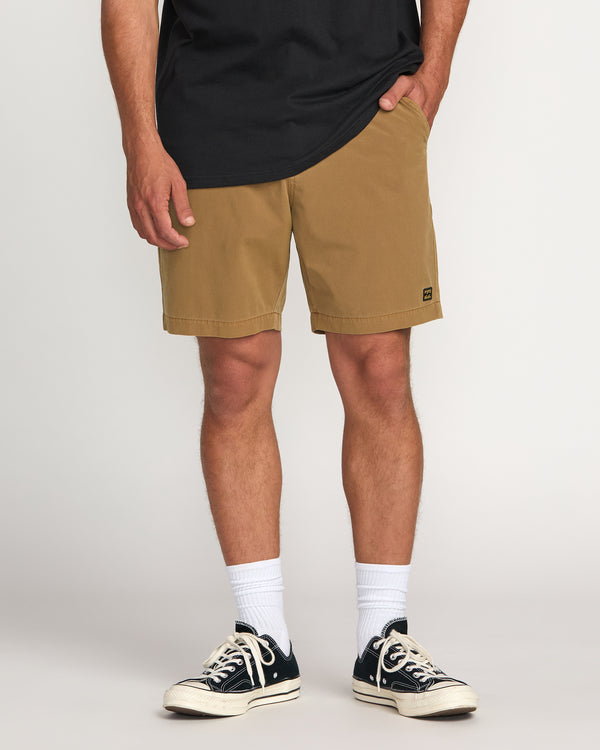 billabong Crossfire Wave Wash Submersible 18" Hybrid Shorts - Tobacco