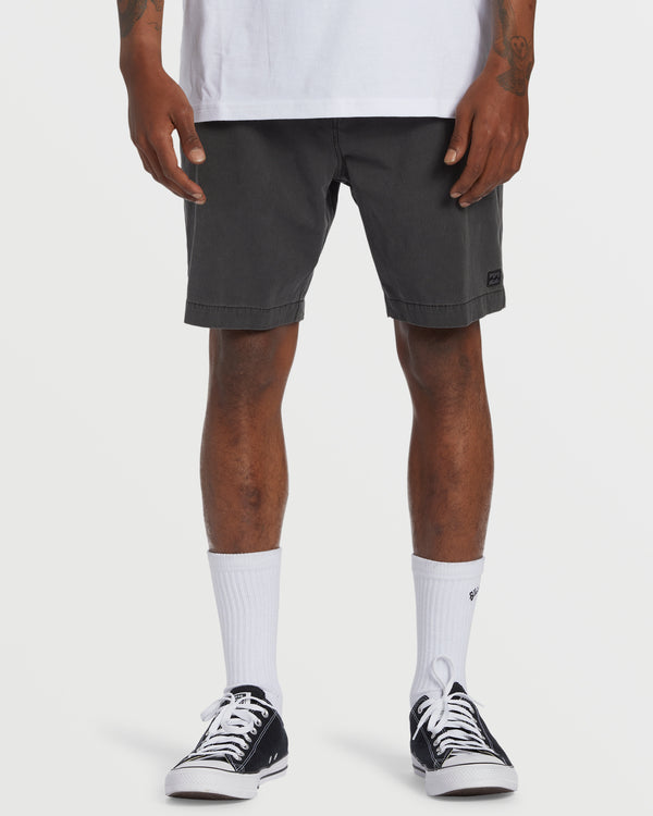 Billabong Crossfire Wave Wash Submersible 18" Hybrid Shorts - Washed Black