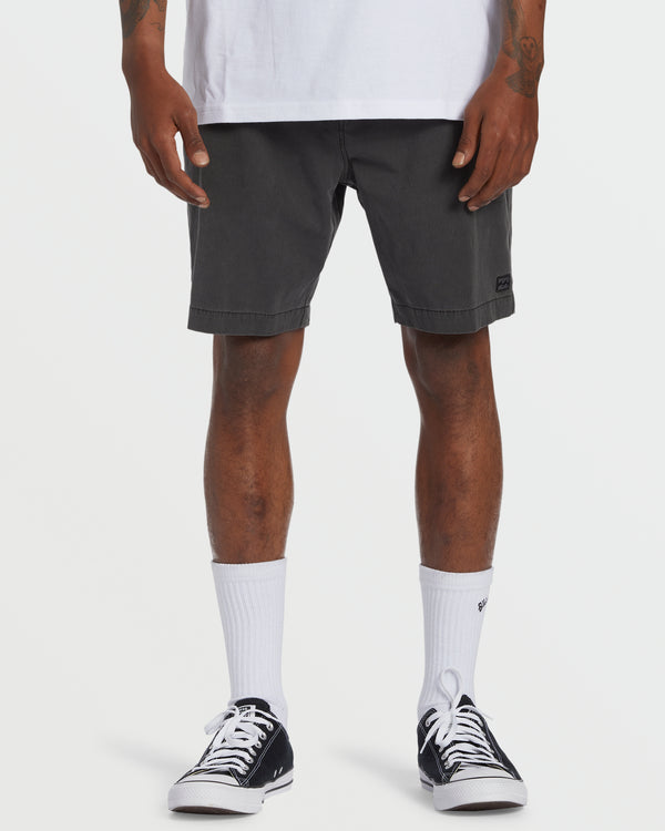 billabong Crossfire Wave Wash Submersible 18" Hybrid Shorts - Washed Black