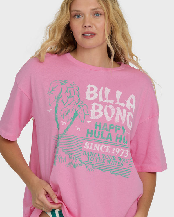 Billabong Dance Your Way Short Sleeve T-Shirt - Paradise Pink