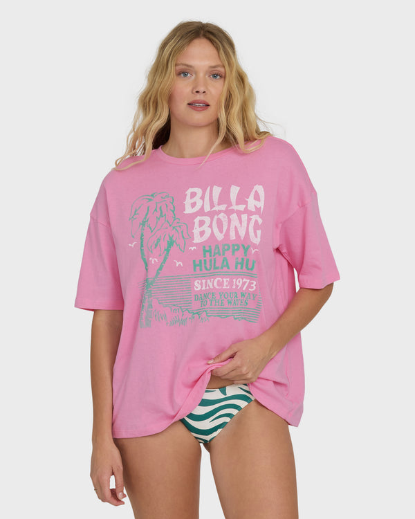 billabong Dance Your Way Short Sleeve T-Shirt - Paradise Pink