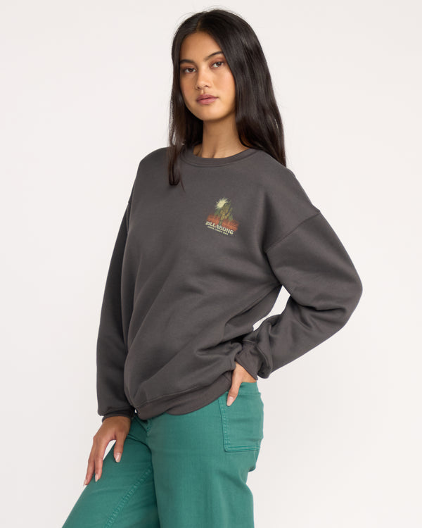 Billabong Desert Break Crewneck Sweatshirt - Off Black