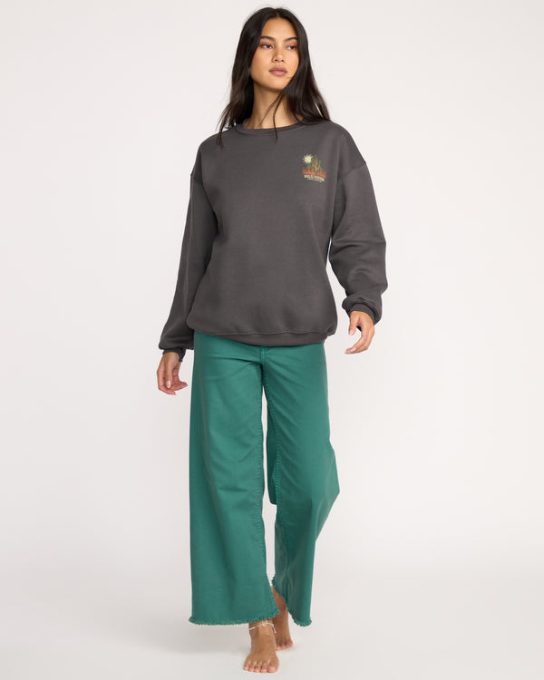 Billabong Desert Break Crewneck Sweatshirt - Off Black