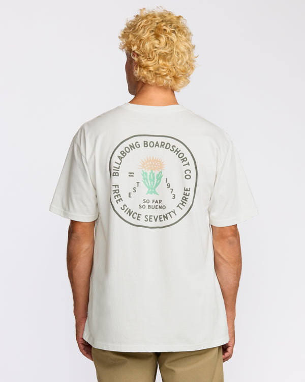Billabong Desert Flower Regular Short Sleeve T-Shirt - Off White