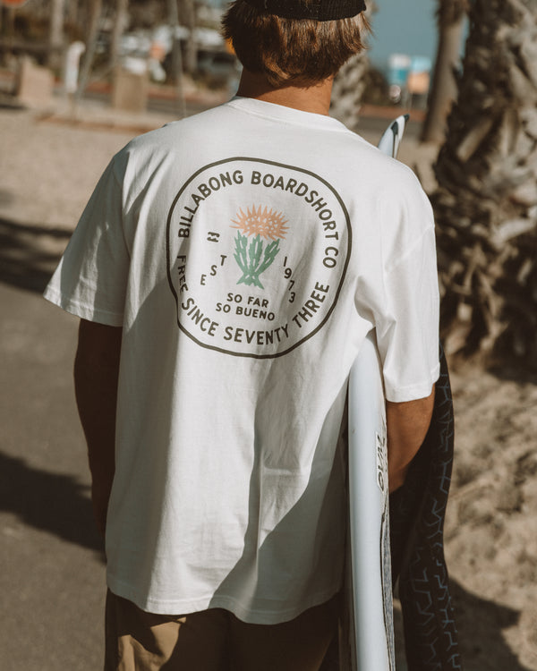billabong Desert Flower Regular Short Sleeve T-Shirt - Off White