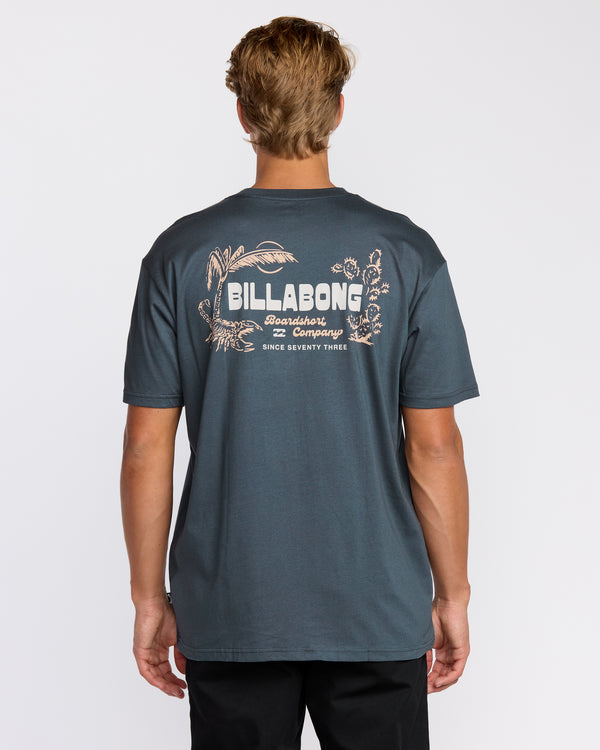 Billabong Desert Lounge Premium Short Sleeve T-Shirt - Midnight Blue