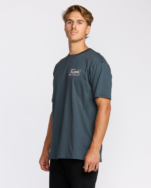Billabong Desert Lounge Premium Short Sleeve T-Shirt - Midnight Blue