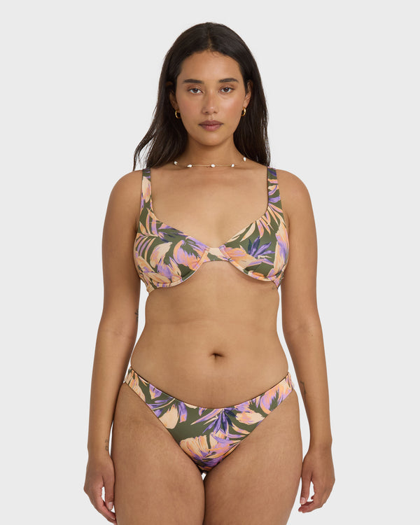 Billabong Drifting Coast Reversible Tropic Bikini Bottom - Luv Army