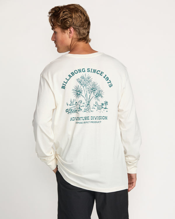 Billabong Dusty Road A/Div Long Sleeve Tee - Off White
