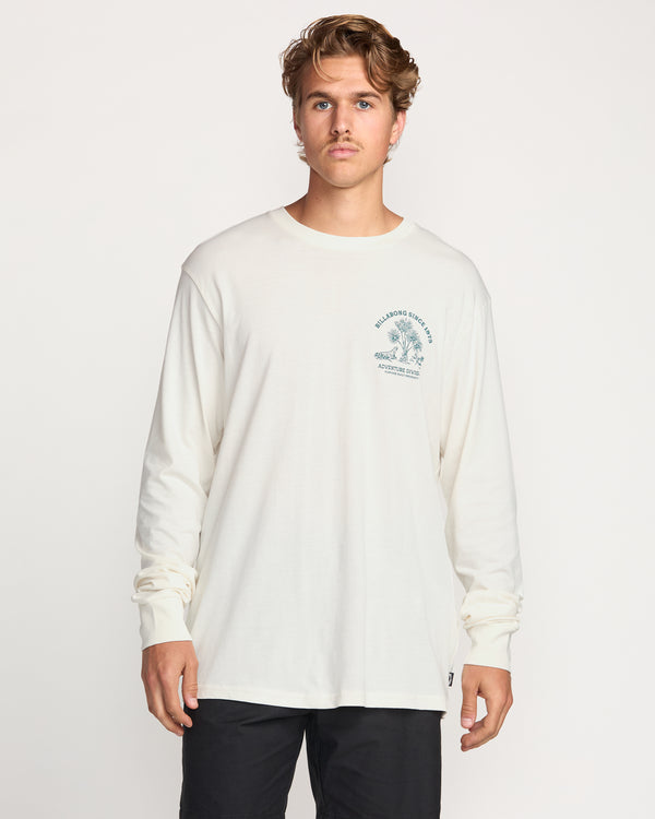 billabong Dusty Road A/Div Long Sleeve Tee - Off White