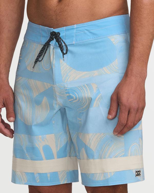 billabong Elements Pro Performance 18.5" Boardshorts - Washed Blue