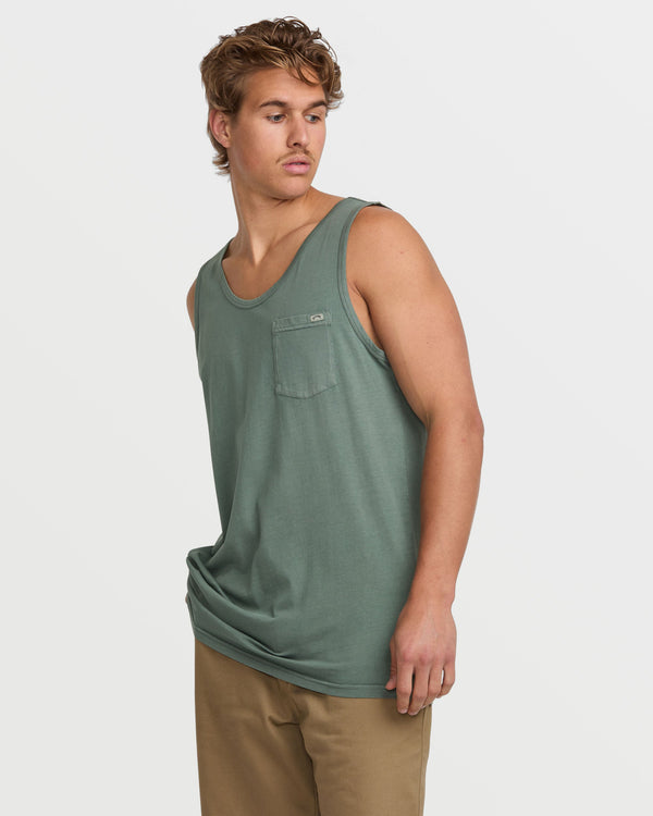 Billabong Essential Premium Wave Wash Tank - Dark Slate