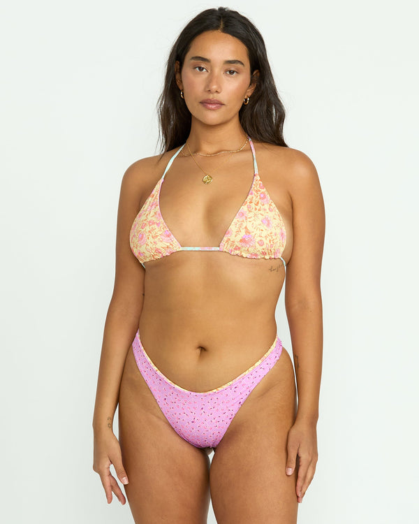 Billabong Folk Story Reversible Skimpy Hike Bikini Bottom - Multi