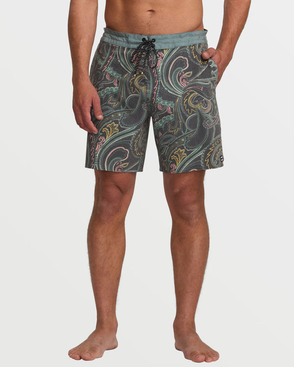 Billabong Good Times Lo Tide 18" Boardshorts - Dark Slate