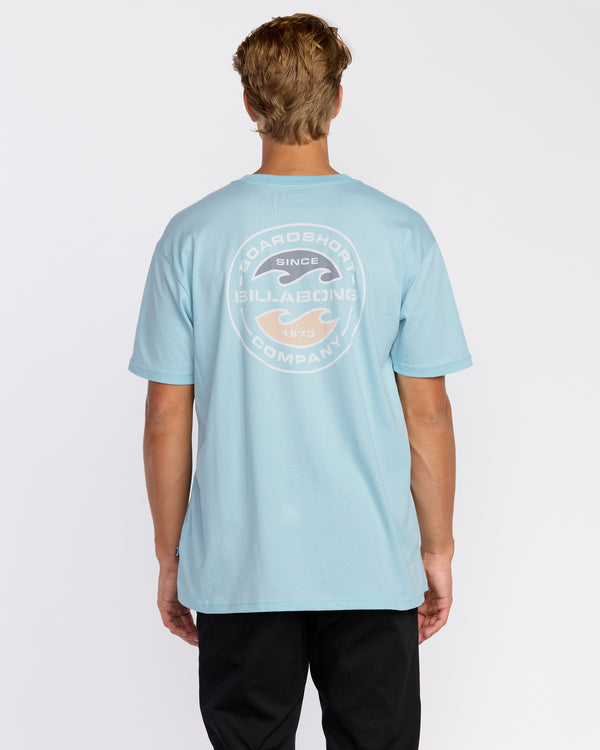 Billabong Hollow Premium Short Sleeve T-Shirt - Coastal Blue