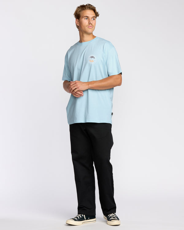 Billabong Hollow Premium Short Sleeve T-Shirt - Coastal Blue