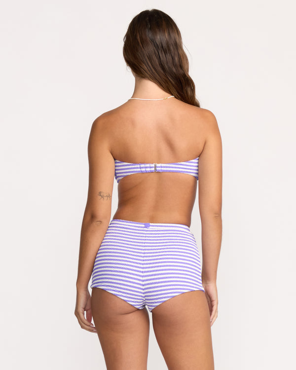 Billabong Josie Summer Hi Yarn Dyed Drew Bandeau Bikini Top - Purple Punch
